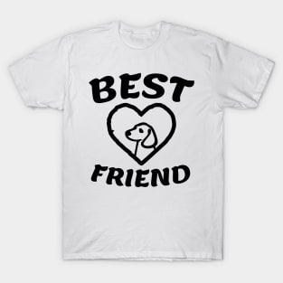 Best Friend Dog in Heart Gift T-Shirt